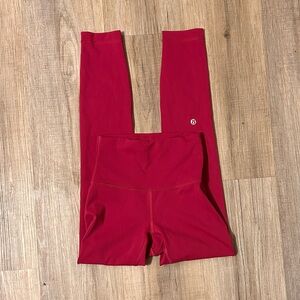 Lululemon Red Leggings